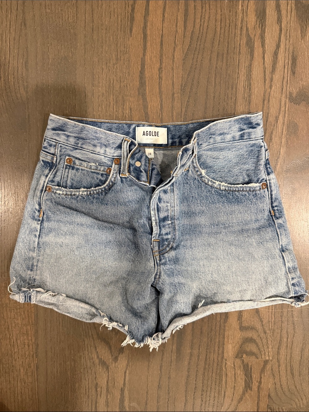 Agolde Parker Denim Shorts